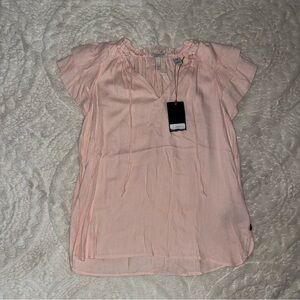 Pink Women's feminine top with ruffles new with tags scotch and soda
